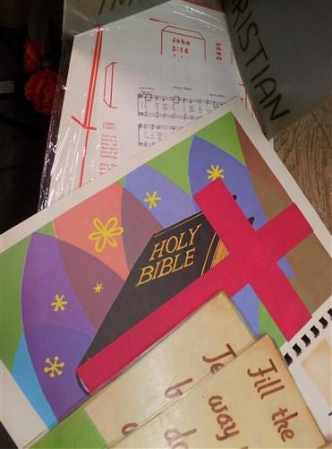 Books, Movies & Music > Books > Religion & Spirituality Books - 1970s Sunday School Kids Church Bible School Posters Signs...