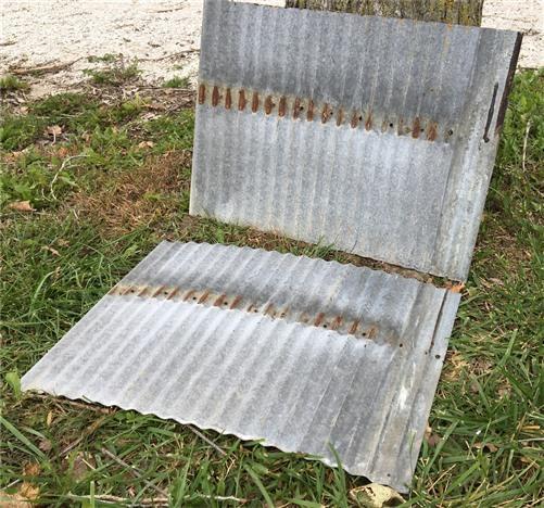 2 Sheets Tin, Vintage Sink Backsplash, Architecture Salvage, Ceiling Tin b,