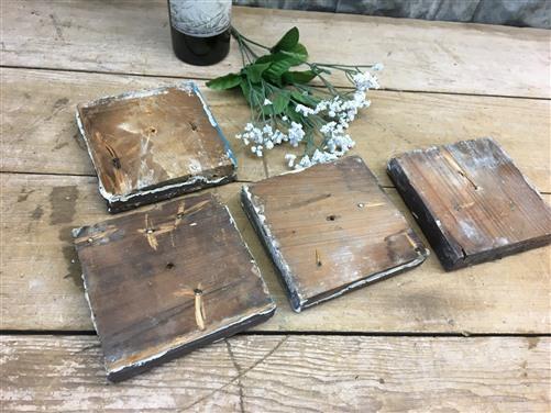 4 Plinth Block, Antique Bullseye Rosettes, Architectural Salvage, Wood Trim A2