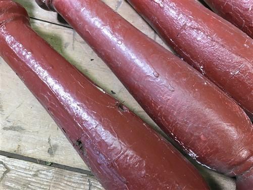 Balusters - 4 Rustic Red Wood Balusters Architectural Salvage Spindles Porch Trim J by The Old Grainery (baluster, Country...