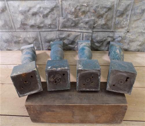 4 Balusters Green Wood Architectural Salvage Spindles Porch Post House Trim N,