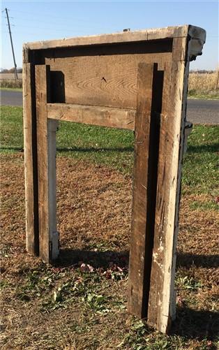 mantel - Antique Wood Fireplace Mantel Suround Architectural Salvage Victorian Rustic A13 by The Old Grainery (antique, ar...