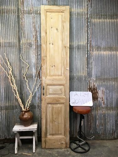 Antique French Single Door (20x101) Raised Panel Door, European Entry Door A129
