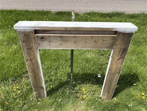 Antique Fireplace Mantel Surround (52x49.5) Architectural Salvage Rustic, A107