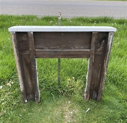 Fireplace Mantel - Antique Fireplace Mantel Surround (52x48) Architectural SalvageRustic, A136 by The Old Grainery (antiqu...