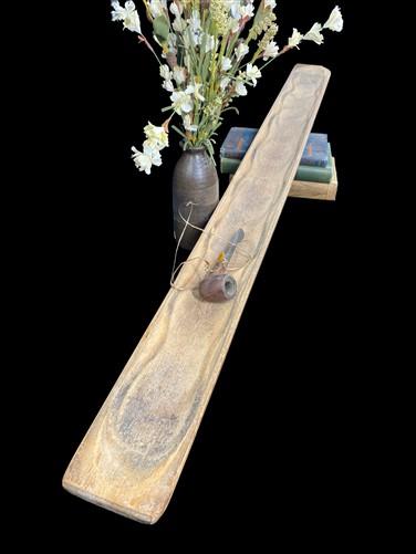 Vintage French Baguette Board, Wooden Bread Board Tray Dough Bowl Trencher A57