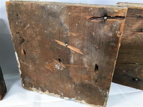 Plinth Block - 8 Plinth Blocks, Antique Bullseye Rosettes, Architectural Salvage, Wood Trim A24 by The Old Grainery (Antiq...