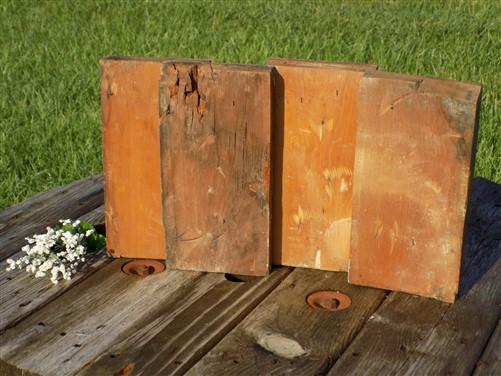 4 Plinth Blocks, Door Trim Molding, Architectural Salvage, Antique Wood Trim B6,
