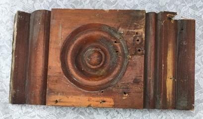 Plinth Blocks - 2 Plinth Blocks, Door Trim Molding Architectural Salvage, Wood Bullseye C37 by The Old Grainery (accent, a...