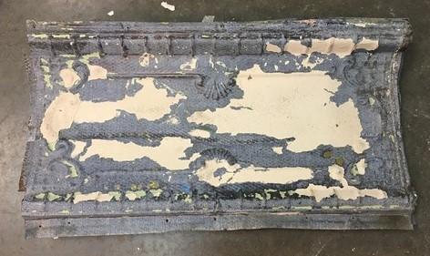 Ceiling Tin panels - 5 Ceiling Tin Panels, Vintage Reclaimed Molding Pieces, Architectural Salvage X by The Old Grainery (...