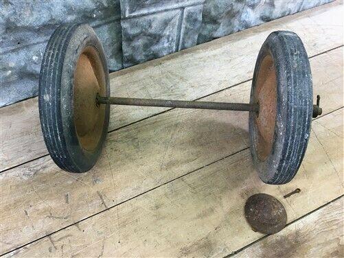 Wheel - 2 Vintage Metal Baby Buggy Wheels Pedal Car Garden Cart Pumpkin Wagon a37 by The Old Grainery (Arts Supply, Buggy...