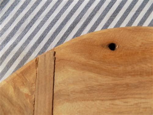 Bread Board - Round Wooden Bread Board, French Cutting Board, Rustic Chopping Board D102A, by The Old Grainery (Bread Boar...