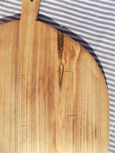 Round Wooden Bread Board, French Cutting Board, Rustic Chopping Board D97,