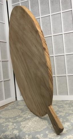 Wood Bread Board - Round Wooden Bread Board, French Cutting Board, Rustic Chopping Board D102B by The Old Grainery (Bread...
