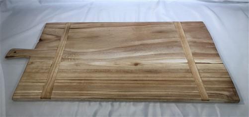 Wooden Rectangle Bread Board, French Cutting Board, Rustic Chopping Board M,