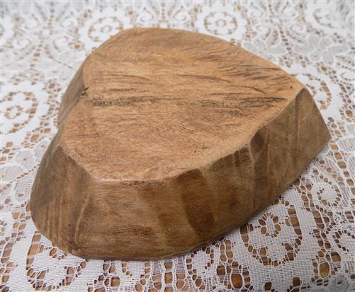 Wood Bowl - Mini Wooden Heart Bread Dough Bowl, Rustic French Country Carved Centerpiece G, by The Old Grainery (Carved, C...