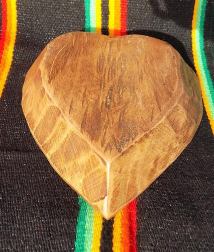 Dough Bowls - Mini Wooden Heart Bread Dough Bowl, Rustic French Country Carved Centerpiece O, by The Old Grainery (Carved,...