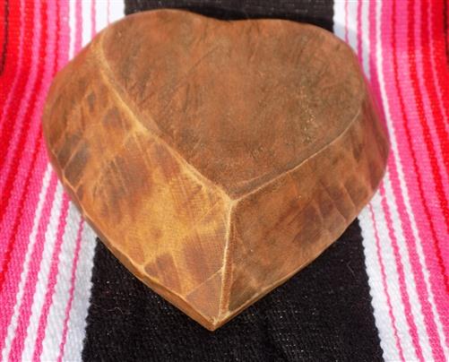 Dough Bowls - Mini Wooden Heart Bread Dough Bowl, Rustic French Country Carved Centerpiece P, by The Old Grainery (Carved,...