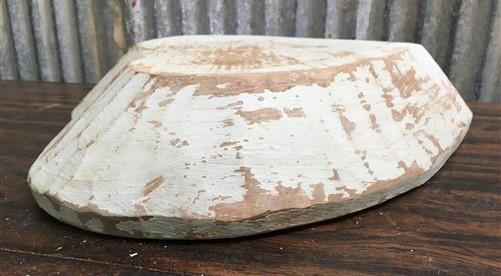 Seafoam heart bowl - Seafoam Blue Green Wood Heart Bread Bowl., Rustic French Country Centerpiece C by The Old Grainery (B...