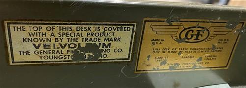 Vintage Mid Century General Fireproofing Desk, Double Pedestal, Home Office, A1
