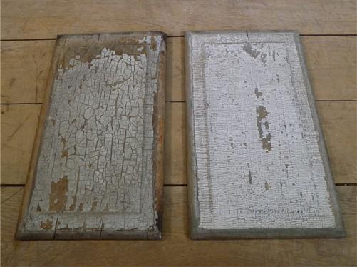 2 Wooden Door Panels, Cupboard Furniture Architectural Salvage, Art Craft E,