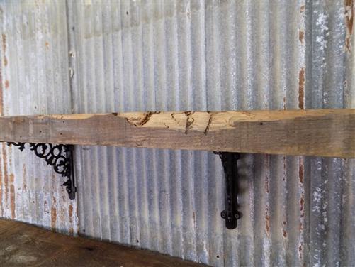 2 Floating Shelves, Pine 2x10 Wood Fireplace Mantel, Wall Mount Rustic Beams I,