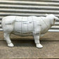 Model Cow Diagram Beef Figurine Decor, Porcelain Butcher Shop Decor, Meat Cuts