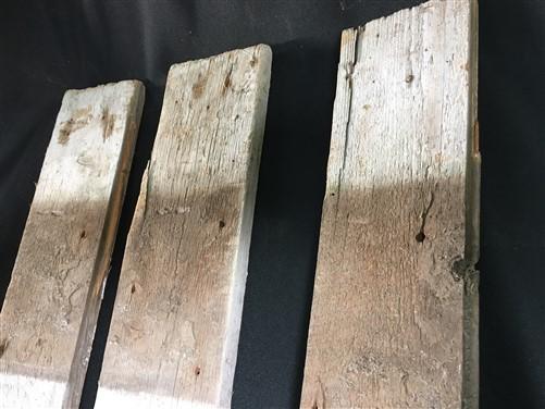 3 Reclaimed Wood Wainscoting Bead Board, Architectural Salvage Vintage A2,