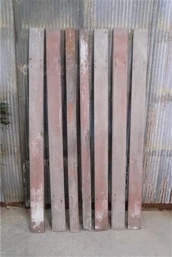 7 Reclaimed Wood Accent Wall Siding Boards, Architectural Salvage Vintage A8,