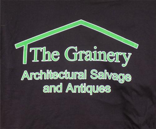 T Shirt - The Grainery Tshirt, Black Size L Mens Cut Shirt, Short Sleeved Tee Shirt, by The Old Grainery (Advertising, Cot...