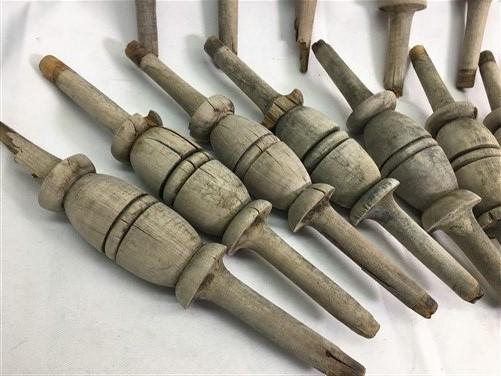 spindles - Lot Wood Spindles, Architectural Salvage Fretwork Furniture House Trim A1, by The Old Grainery (craft, decorati...