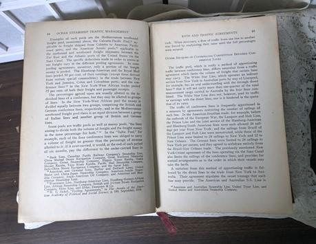 1920 Ocean Steamship Traffic Managment book - 1920 Ocean Steamship Traffic Management, Huebner, Historical Ocean Shipping,...