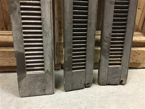 Wood Shutters Lot Victorian Window Louver Plantation Door Mission Vintage A82,