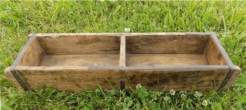 Double Rustic Wood Brick Mold, Farmhouse Brick Mould Box, Storage Crate Decor,