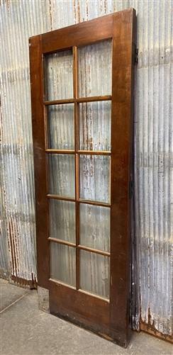 10 Pane Glass Door (32x84), Vintage American Door, Architectural Salvage, A5