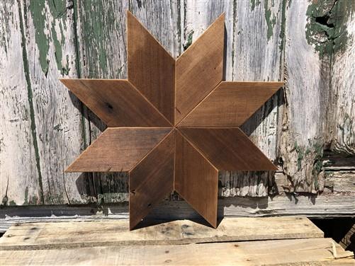 20" Amish Made Wooden Star, Reclaimed Barn Wood Star Rustic Farmhouse Decor, G