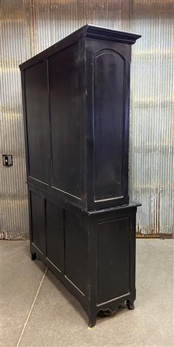 China Hutch Cabinet with Drawer, Display Cabinet, Kitchen Cupboard, Pantry Black
