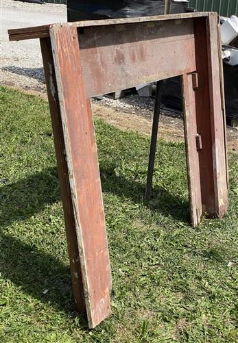 Antique Fireplace Mantel Surround (60.0x48.5) Architectural Salvage Rustic, A164