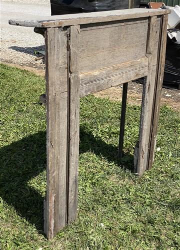 Fireplace Mantel - Antique Fireplace Mantel Surround (50x47.5) Architectural Salvage Rustic, A165 by The Old Grainery (ant...