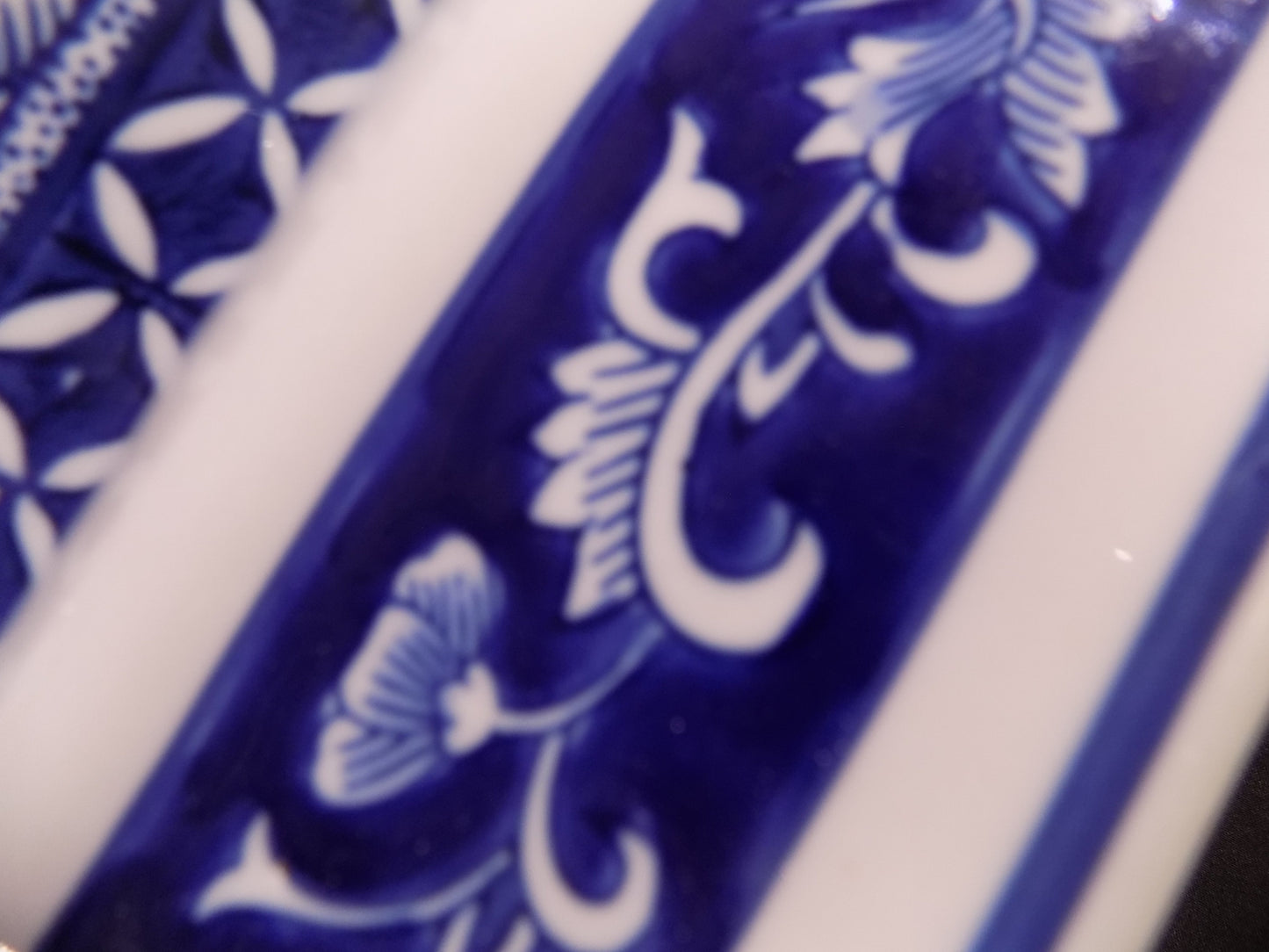 Decorative jar - Blue & White Birds Planter, Chinese Porcelain Decor, Asian Chinoiserie A14 by The Old Grainery (accent, A...