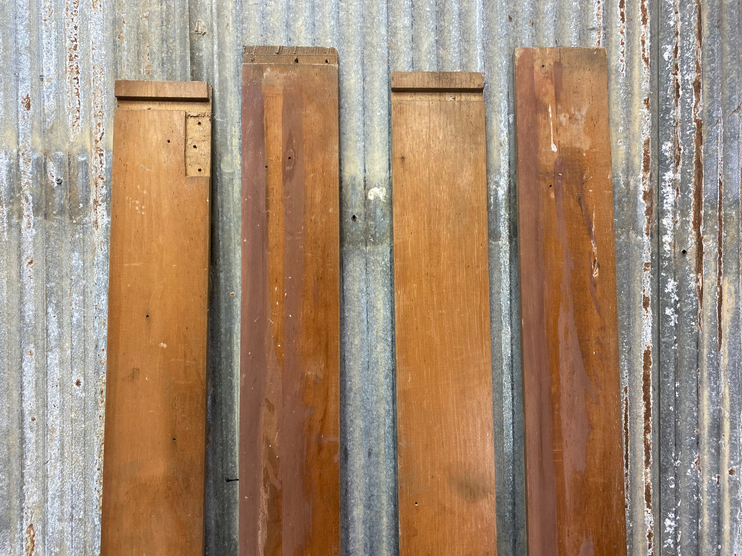 Wood Trim - 4 Wood Trim Pieces, Architectural Salvage, Reclaimed Vintage Wood Baseboard A34 by The Old Grainery (architect...