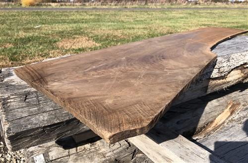Lumber - Live Edge Raw Board, Natural Unfinished Sawn Wood Lumber, Rustic Hardwood X by The Old Grainery (accent, bark, bo...