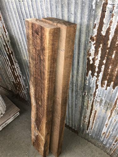 2 Barn Wood Reclaimed Slabs, Wall Siding Boards, Lumber Floating Shelf A43