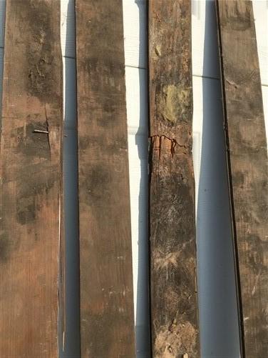 10 Reclaimed Wainscoting Bead Board Pieces, Architectural Salvage Vintage A43,