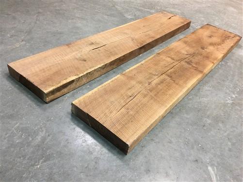 Walnut planks - 2 Raw Walnut Boards, Natural Unfinished Sawn Wood Lumber, Rustic Hardwood K, by The Old Grainery (Cut Boar...