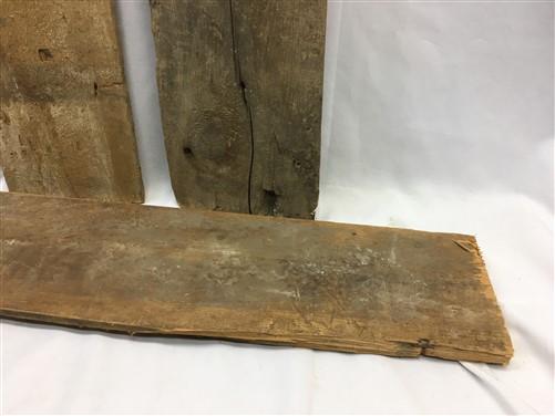 Reclaimed Wood - 6 Barn Wood Reclaimed Planks, Wall Siding Boards, Rabbet Edge Lumber A63, by The Old Grainery (accent wal...