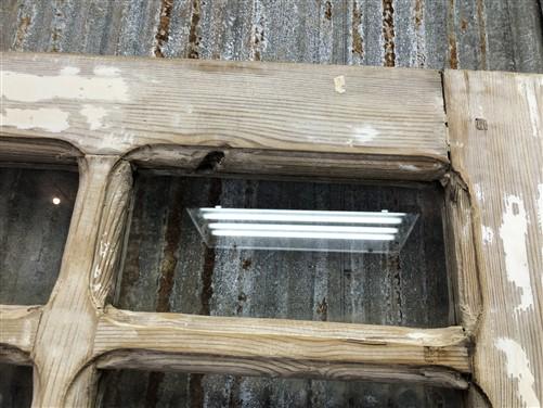 Antique French Single Door (37x87) 15 Glass Panes, European Design H91
