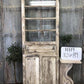Antique French Single Door (32.5x89) 4 Pane Glass European Door H119