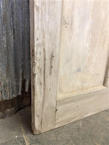 Antique French Single Door (35x90) 4 Glass Panes, European Design H121