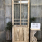 Antique French Single Door (33x87) 8 Pane Glass European Door H122